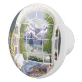 Swiss Alps Cozy Book Nook セラミックノブ (右)