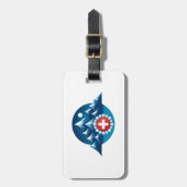 Swiss Alps Illustration ラゲッジタグ (正面縦)