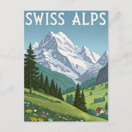 Swiss Alps Travel ポストカード (正面)