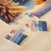 Swiss Chalet Starry Alps Cabin ジグソーパズル (側面)