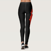 Swiss Flag Leggings - Switzerland Map Design Tight レギンス (裏面)