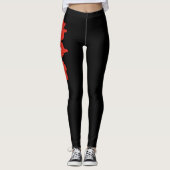 Swiss Flag Leggings - Switzerland Map Design Tight レギンス (正面)