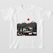 Swiss landscape tシャツ (レイダウン)