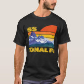 Swiss National Park Alps Souvenir Engadin Retro Ca Tシャツ (正面)