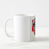 Swiss Saint Bernard Mug with Swiss Flag Scarf コーヒーマグカップ (左)