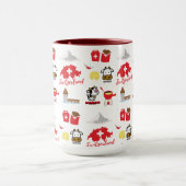 Swiss - Switzerland Souvenir Icons  マグカップ (中央)