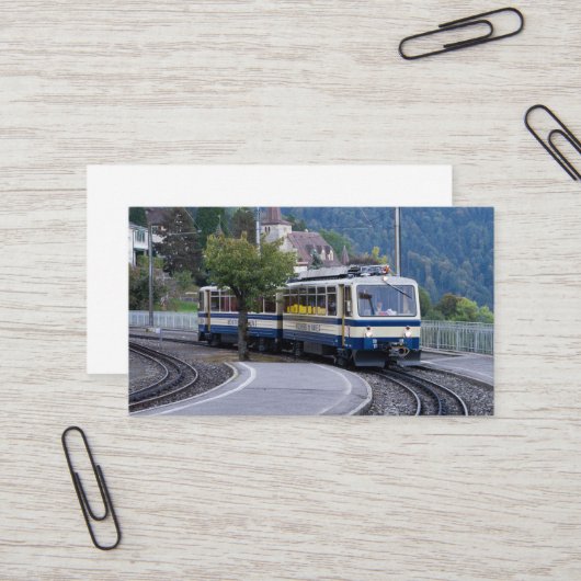Swiss Train Business Card 名刺 (正面/裏面インサイチュ)