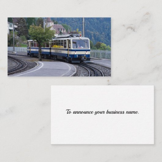 Swiss Train Business Card 名刺 (正面/裏面)