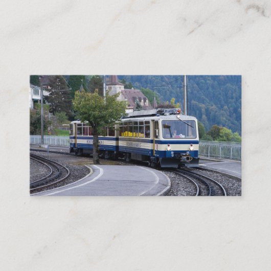 Swiss Train Business Card 名刺 (正面)