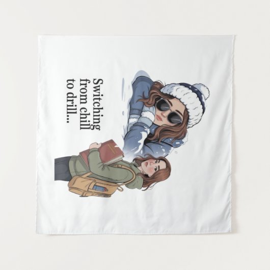 Switching from chill to drill タペストリー (正面(横))