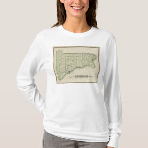 Switzerland郡の地図 Tシャツ