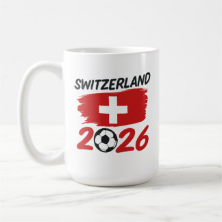 Switzerland 2026 Soccer Fan Gear Supporters コーヒーマグカップ