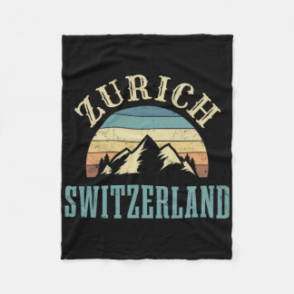 Switzerland Alps Skiing Swiss Mountains Lover Gift フリースブランケット
