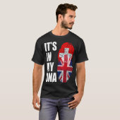 Switzerland And British Mix DNA Heritage Tシャツ (正面フル)