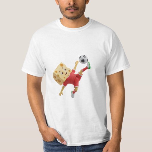 Switzerland Cheese Soccer Mascot T-Shirt - Group B Tシャツ (正面)