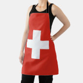 Switzerland Flag エプロン (インサイチュ)