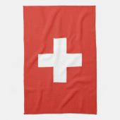 Switzerland Flag キッチンタオル (縦)