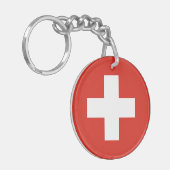 Switzerland Flag キーホルダー (正面左)