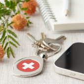 Switzerland Flag キーホルダー (側面)