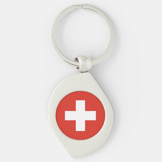 Switzerland Flag キーホルダー (正面)