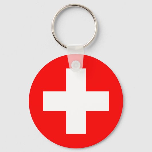 Switzerland Flag キーホルダー (正面)