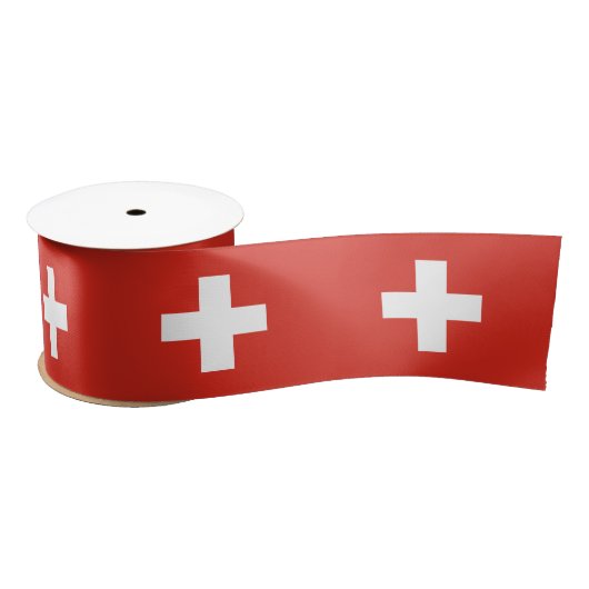 Switzerland Flag サテンリボン (リール)