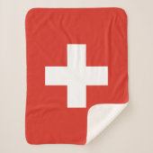 Switzerland Flag シェルパブランケット (正面)
