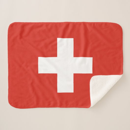Switzerland Flag シェルパブランケット (正面(横))