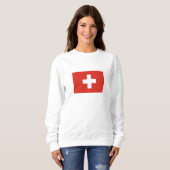 Switzerland Flag スウェットシャツ (正面フル)
