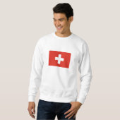 Switzerland Flag スウェットシャツ (正面フル)