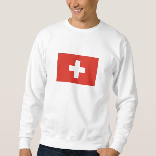 Switzerland Flag スウェットシャツ (正面)