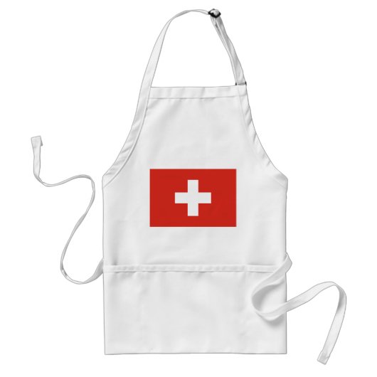 Switzerland Flag スタンダードエプロン (正面)