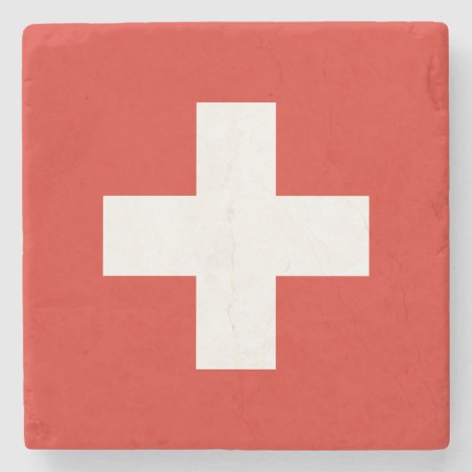 Switzerland Flag ストーンコースター (正面)