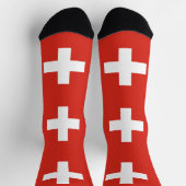 Switzerland Flag ソックス (上部)