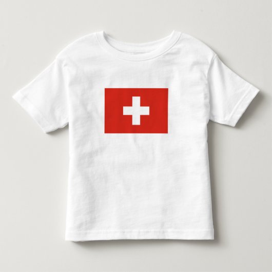 Switzerland Flag トドラーTシャツ (正面)
