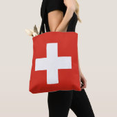 Switzerland Flag トートバッグ (クローズアップ)
