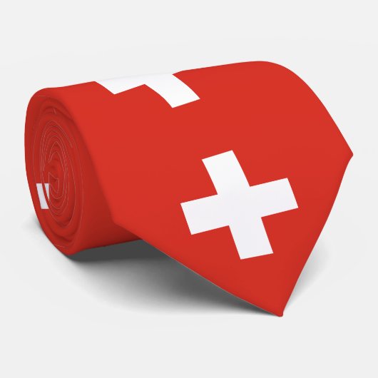 Switzerland Flag ネクタイ (ロール)