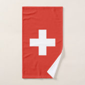 Switzerland Flag バスタオルセット (ハンドタオル)