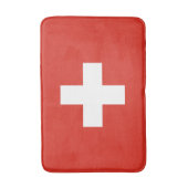Switzerland Flag バスマット (正面縦)