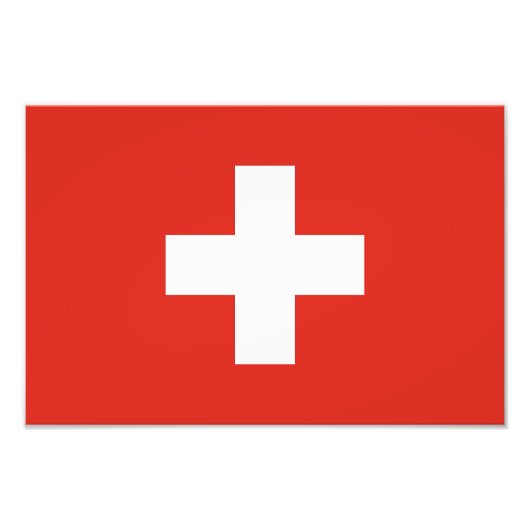Switzerland Flag フォトプリント (正面)