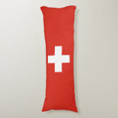 Switzerland Flag ボディピロー (正面縦)