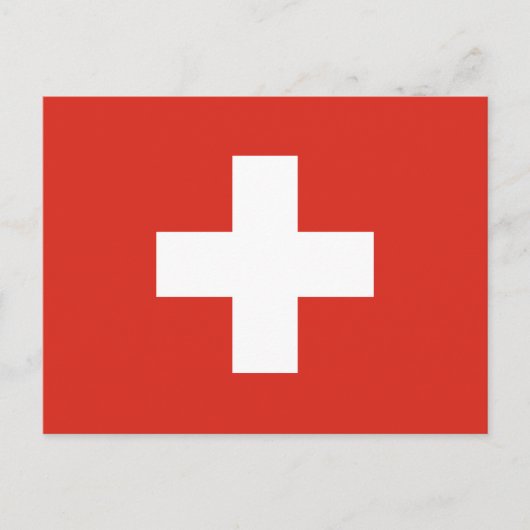 Switzerland Flag ポストカード (正面)