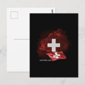 Switzerland flag ポストカード (正面/裏面)