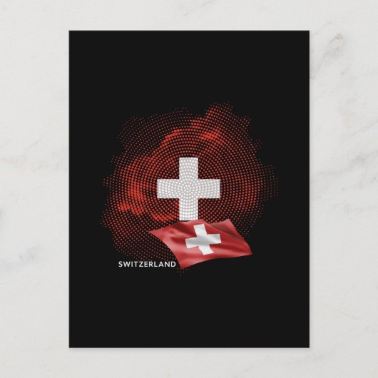Switzerland flag ポストカード (正面)