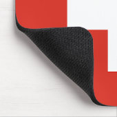 Switzerland Flag マウスパッド (コーナー)