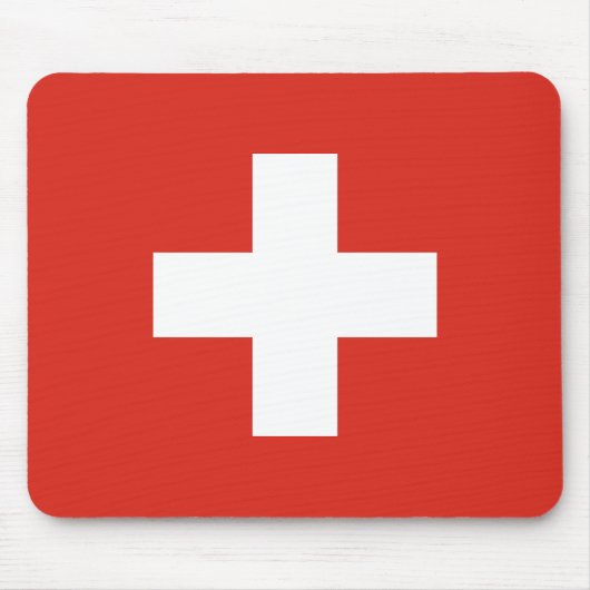 Switzerland Flag マウスパッド (正面)
