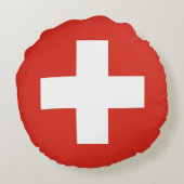 Switzerland Flag ラウンドクッション (裏面)