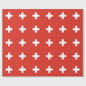 Switzerland Flag ラッピングペーパー (フラット)