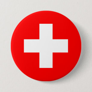 Switzerland Flag 缶バッジ