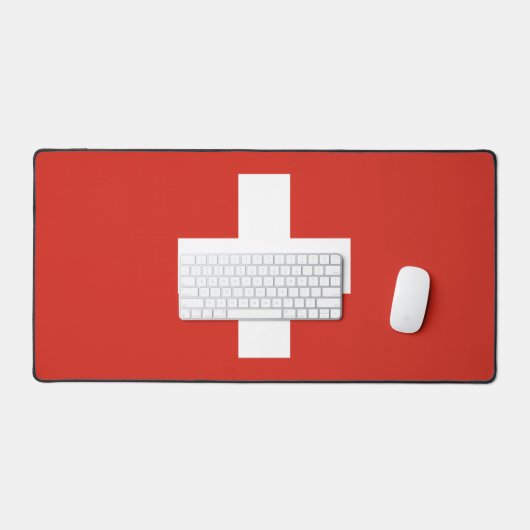 Switzerland flag phone case デスクマット (キーボード&マウス)